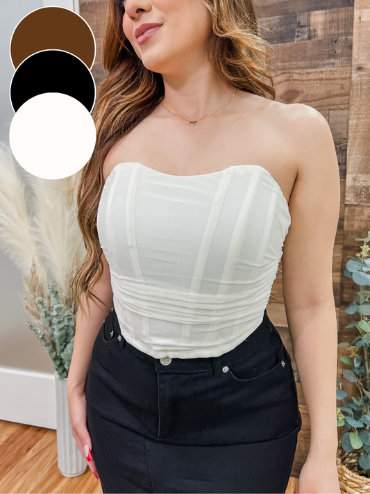 RESTOCK! Brielle Mesh Bustier Top