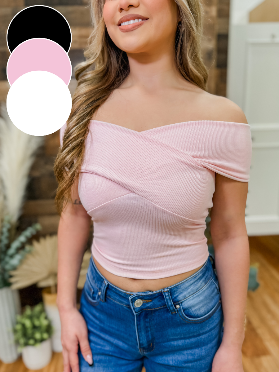 Reese Off Shoulder Cross Over Top