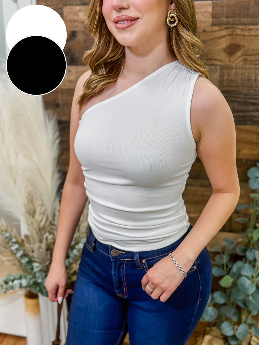 Eden Stretch One Shoulder Top