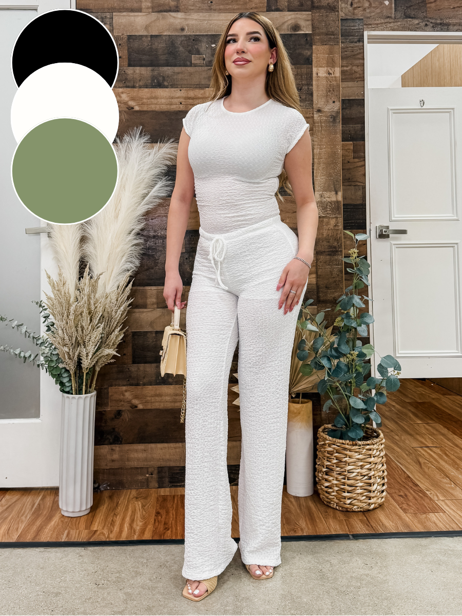 Isla Crinkle Stretch 2 Piece Set
