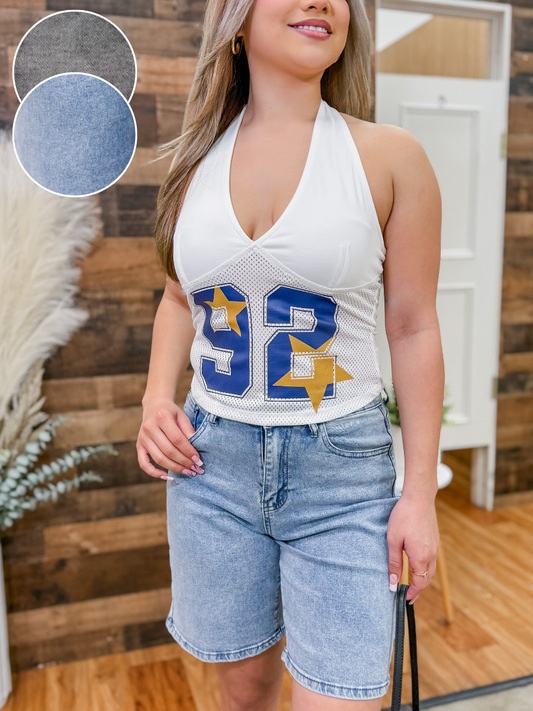 Nelly High Waisted Stretch Shorts