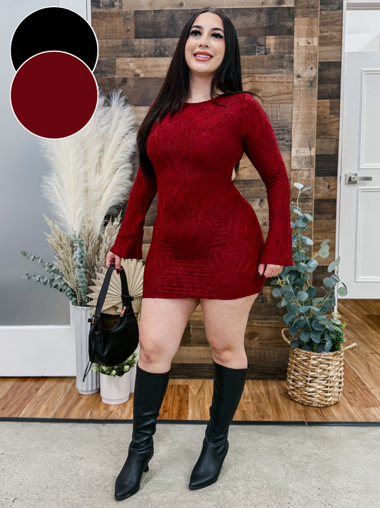 Margot Textured Stretch Mini Dress