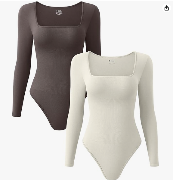 Ava Tummy Control Long Sleeve Bodysuit