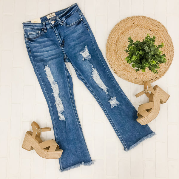 Melody Crop Flare Jeans