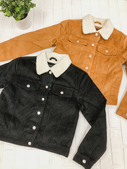 Macy Corduroy Sherpa Jacket