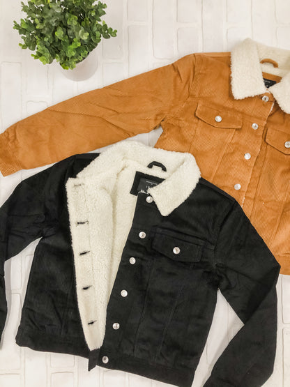 Macy Corduroy Sherpa Jacket