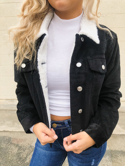 Macy Corduroy Sherpa Jacket