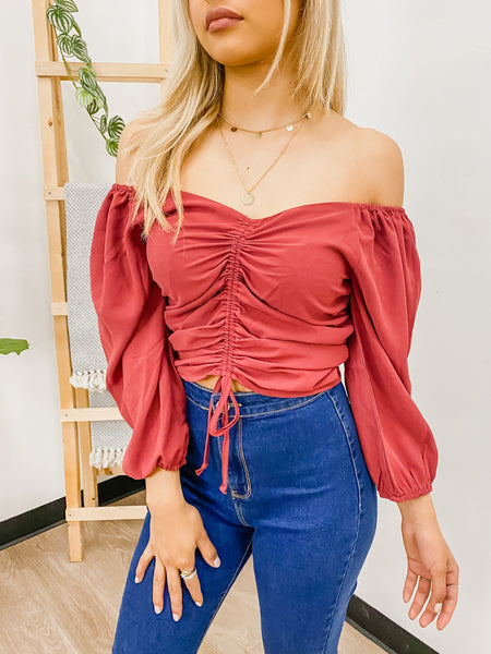 Gema Peasant Sleeve Top