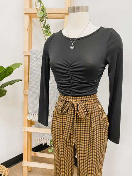 Penelope Long Sleeve Crop Top