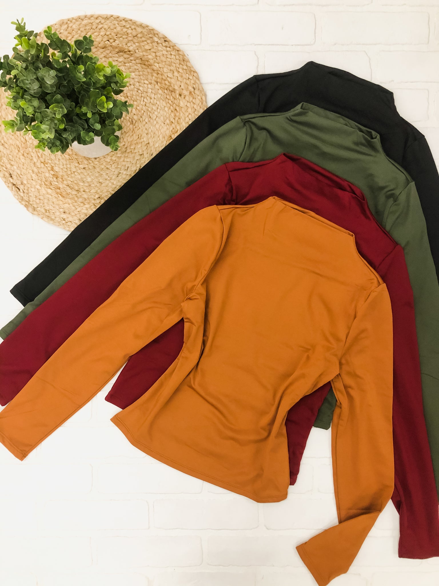 Mock Neck Fleece Long Sleeve