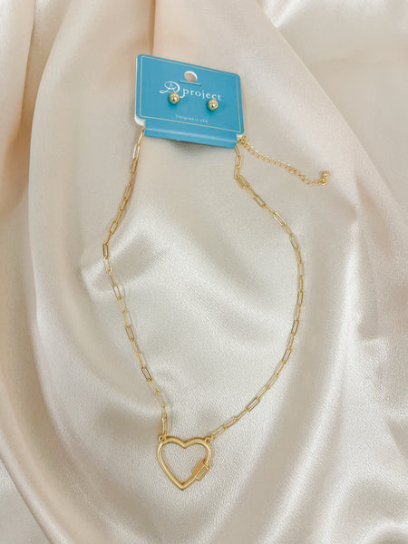 Heart Lock Chain Necklace