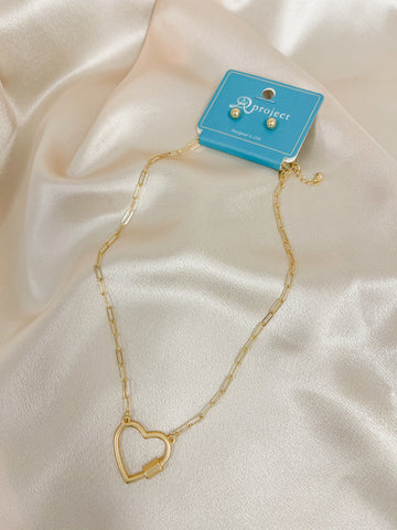 Heart Lock Chain Necklace