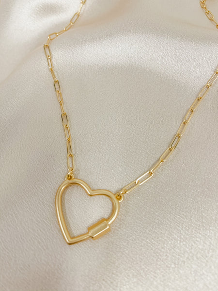 Heart Lock Chain Necklace