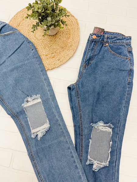 High Waist BF Jeans