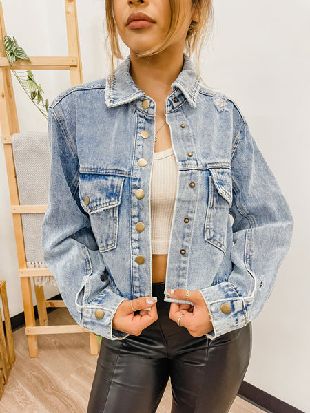 Nessa Denim Shirt Jacket