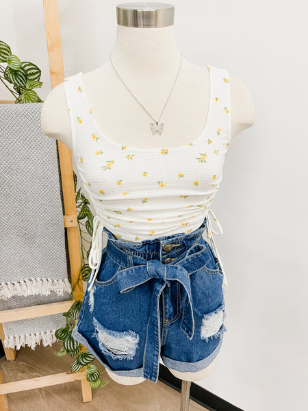 Kenny Floral Crop Top