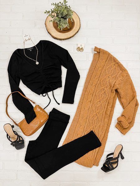 Nayeli Ribbed Long Sleeve Leggings Set