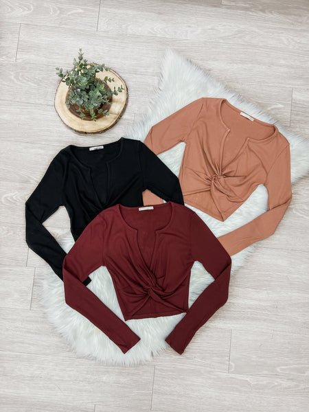 Rayanne Long Sleeve Crop Top