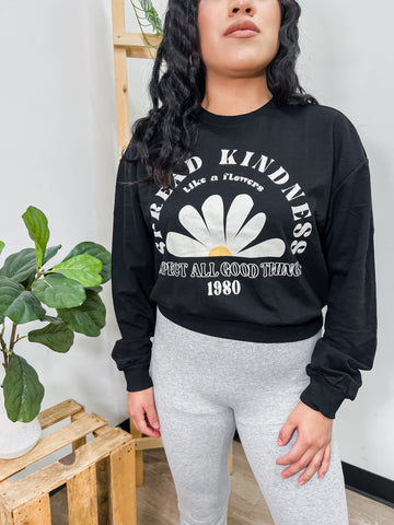 Spread Kindness Crew Neck Cozy Sweatshirt