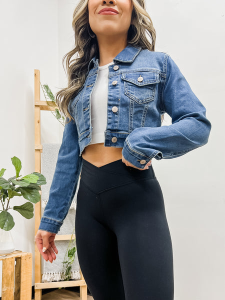 Mayte Cropped Jean Jacket