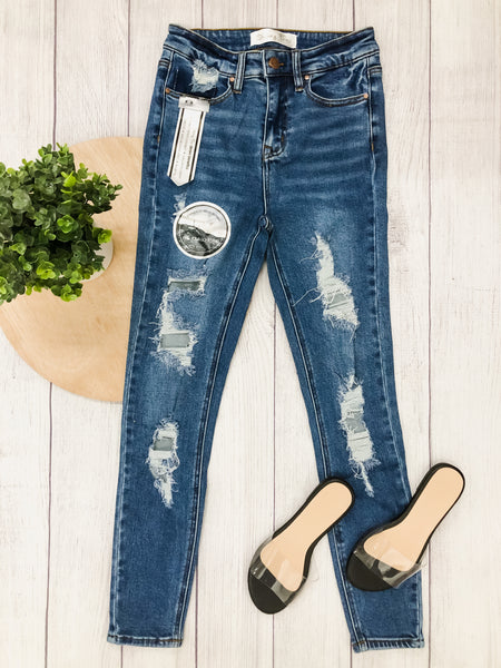 High Rise Destroyed Jeans