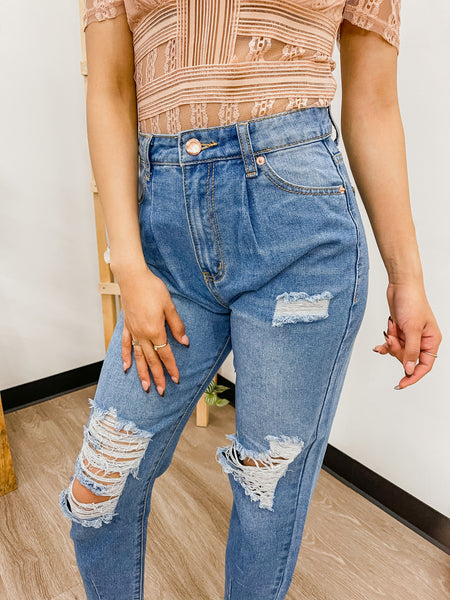 Maria Tapered Mom Jeans