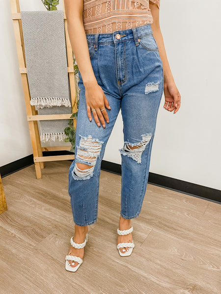 Maria Tapered Mom Jeans