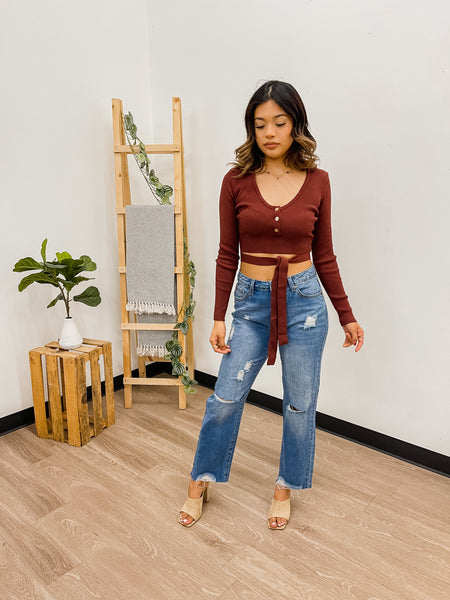 Anissa Sweater Crop Top