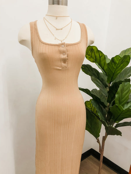 Bridget Maxi Ribbed Dress