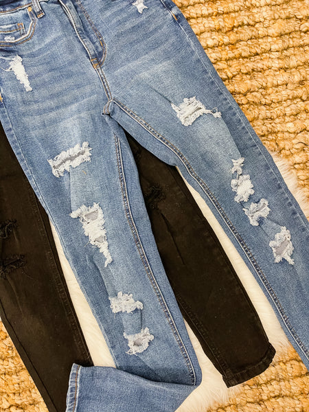 Kendall High Rise Ripped Jeans