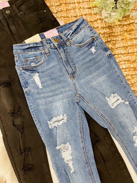 Kendall High Rise Ripped Jeans