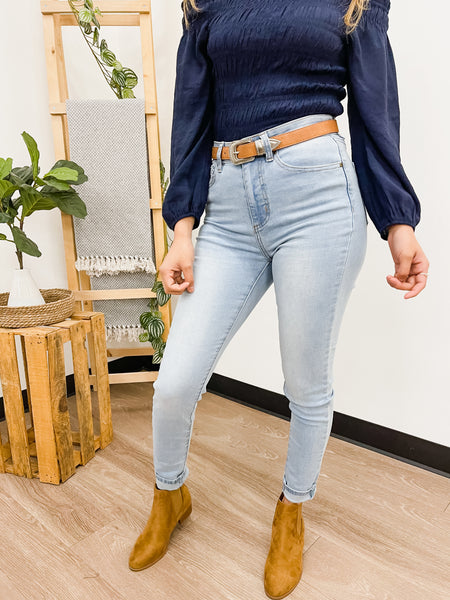 High Waist Basic Skinny Jeans