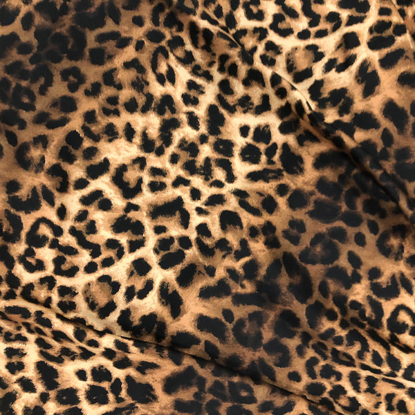 Reina Satin Leopard Dress