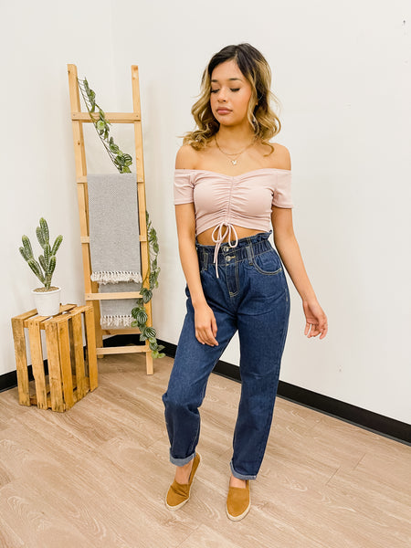 Shay Front Tie Crop Top