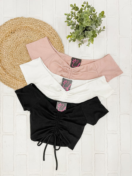 Shay Front Tie Crop Top