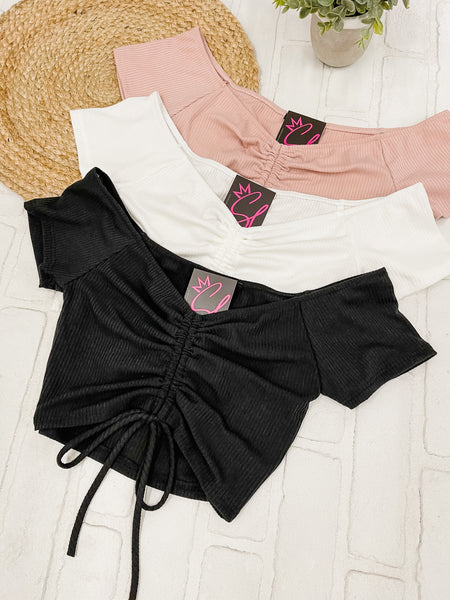 Shay Front Tie Crop Top