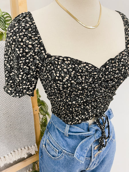 Nayeli Cropped Floral Top